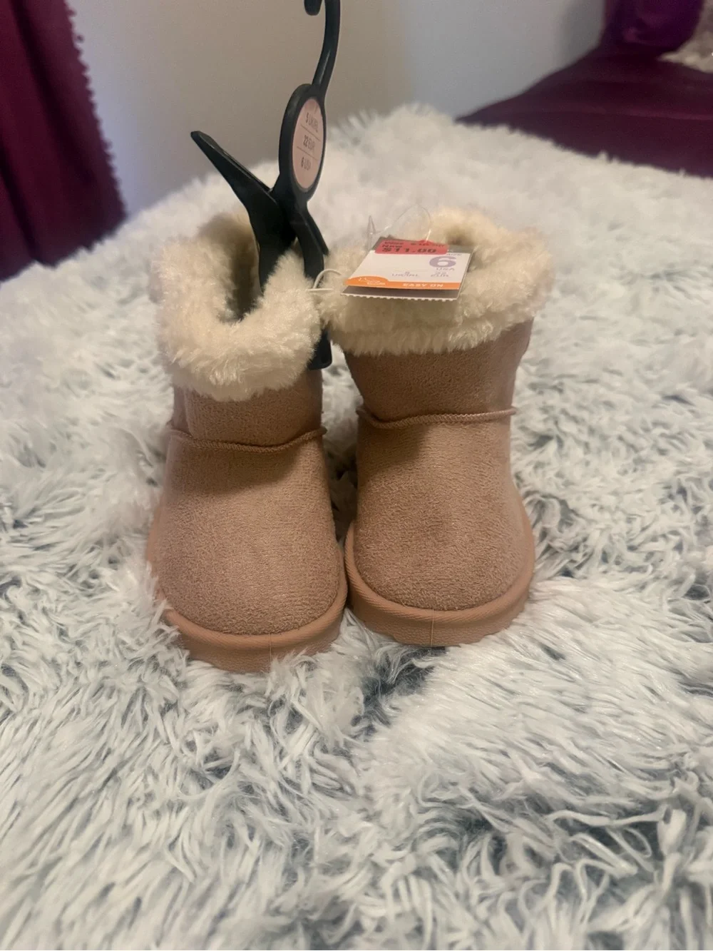 Primark Tan Faux Fur Lined Kids Boots